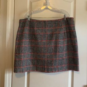 Forever 21 Black & Red Mini Plaid Skirt